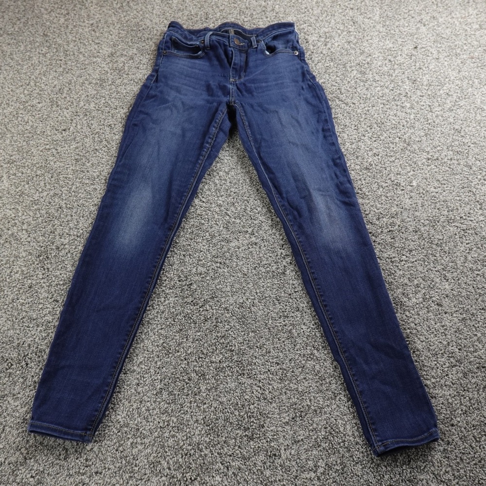Lucky Brand Jeans Womens 4 Dark Blue Denim Pants Mid Rise‎ Skinny Stretch Preppy